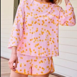 LAKE Atlantic x Pacific Women’s Pima Penny Shorts Set in Pomelo Size L